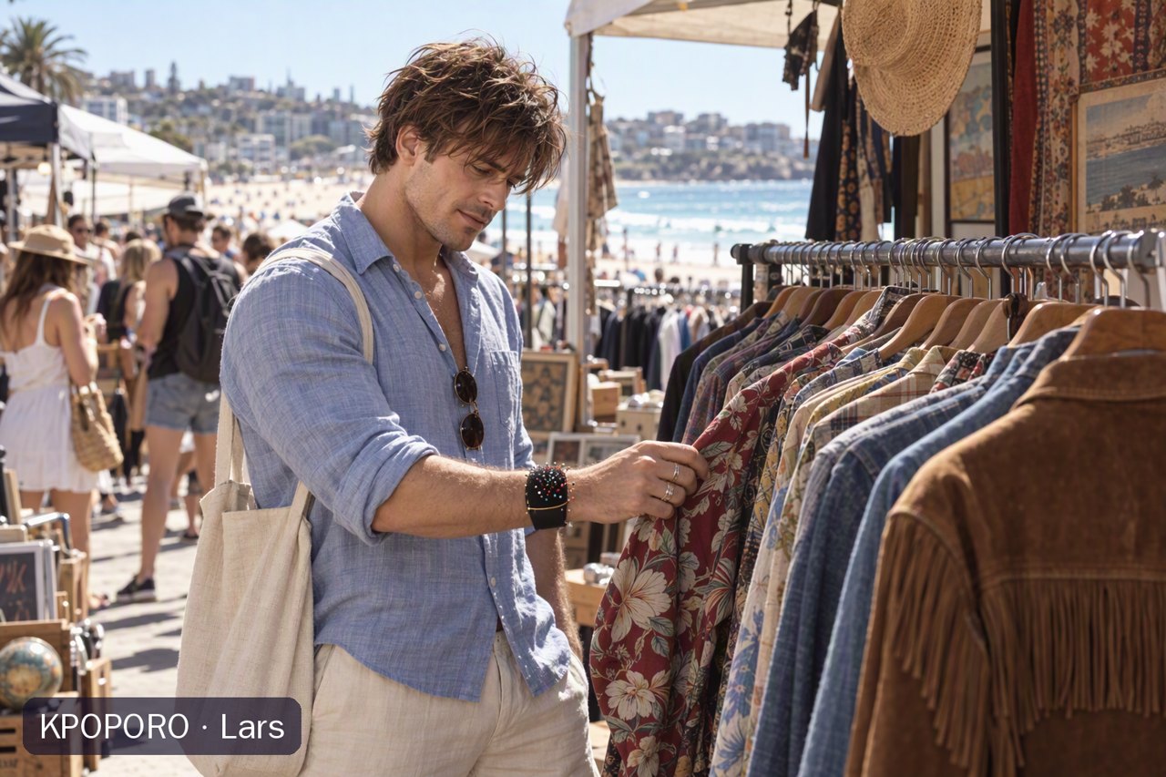 Lars at the Bondi weekend market