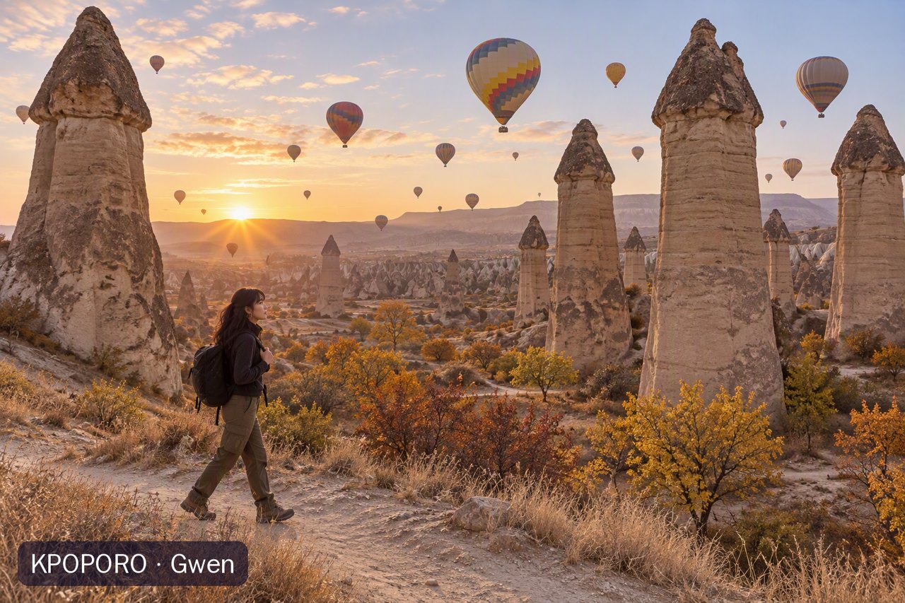 Gwen at Love Valley in Cappadocia