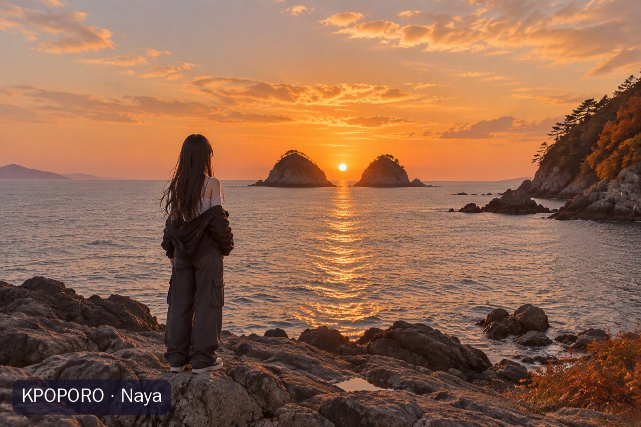 Naya at the Maemseom rocks, Ttangkkeut