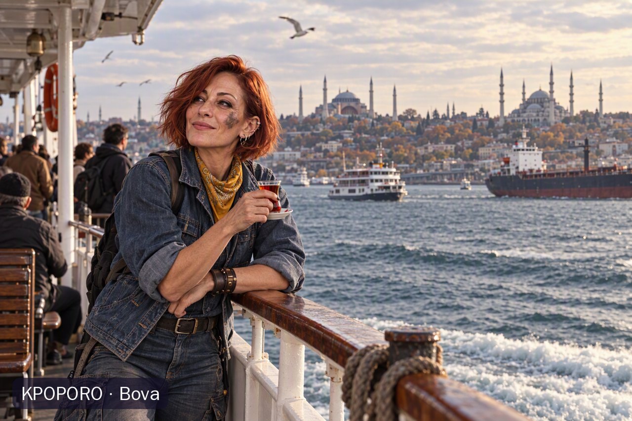 Bova at a Bosphorus ferry