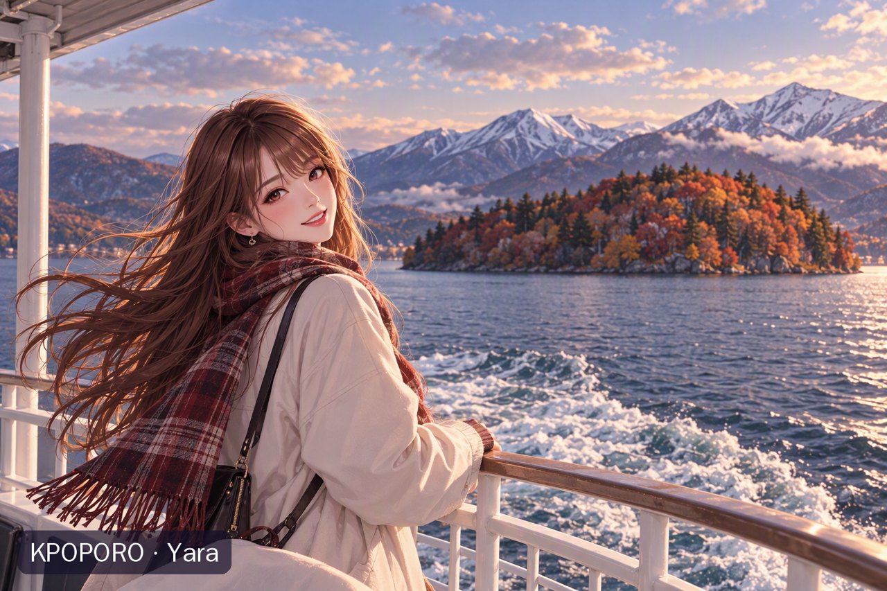 Yara at Lake Toya