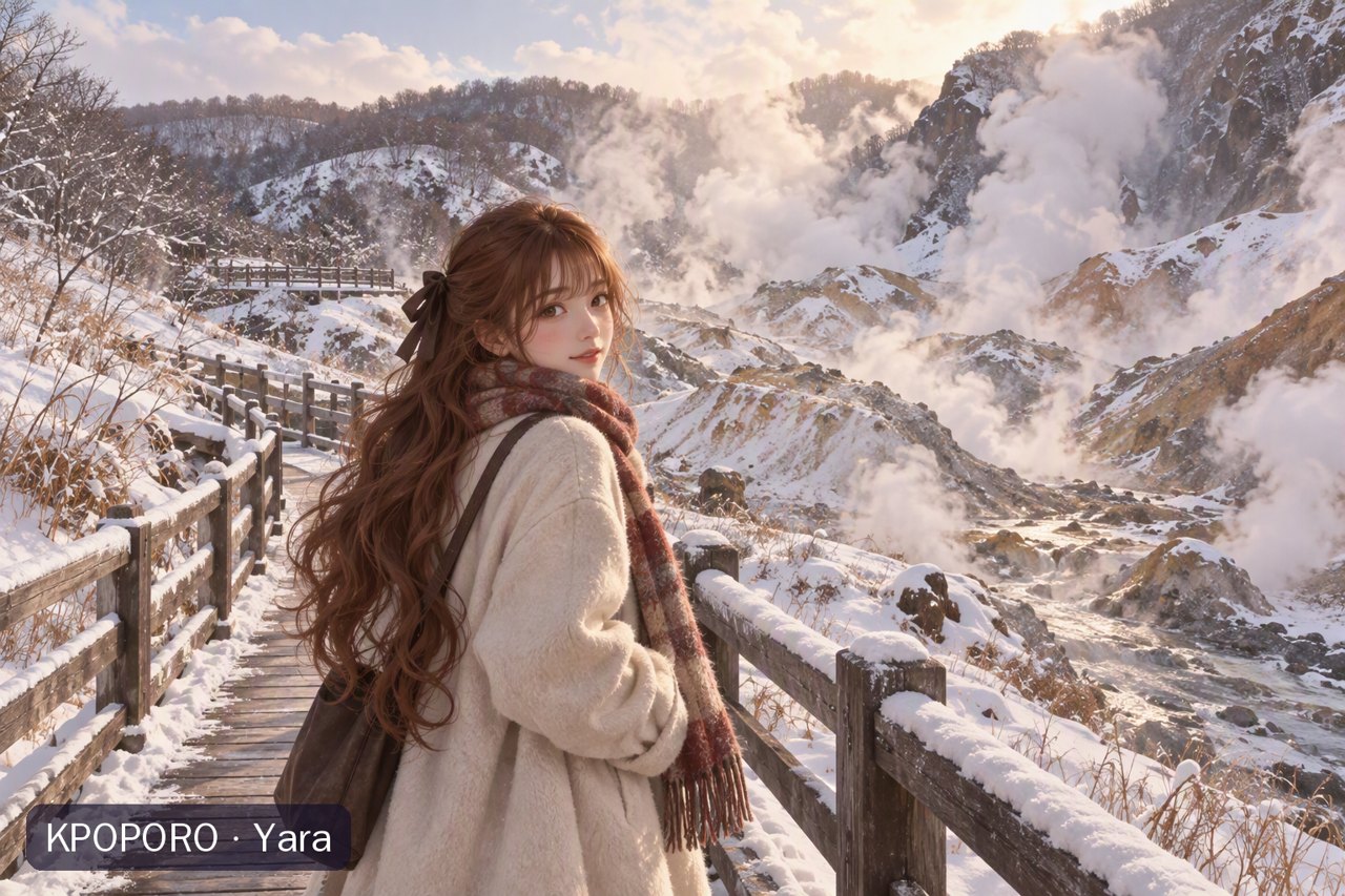Yara at Jigokudani, Noboribetsu