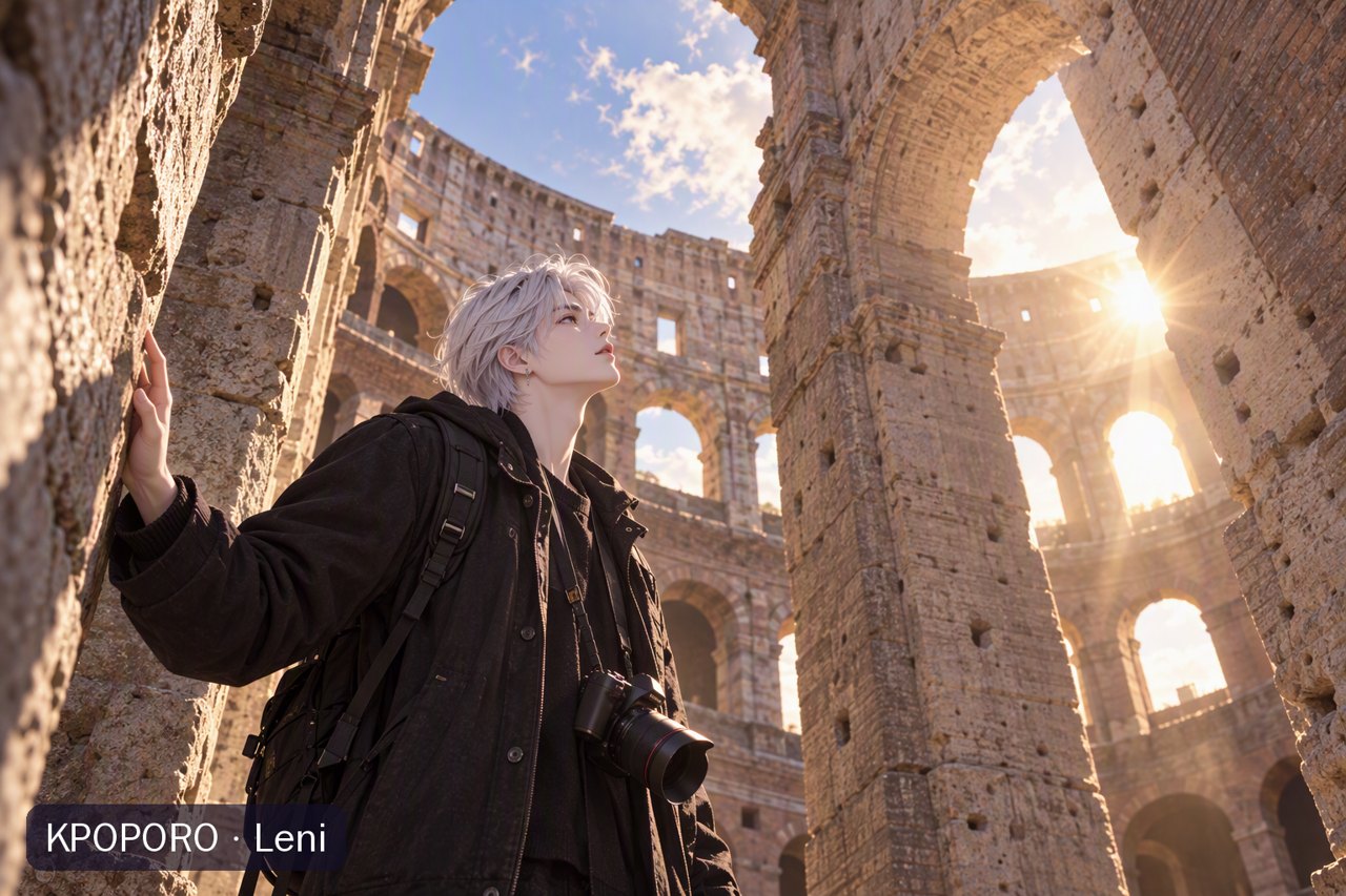Leni at the Colosseum, Rome