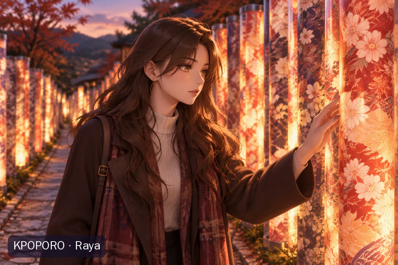 Raya at the Kimono Forest, Arashiyama