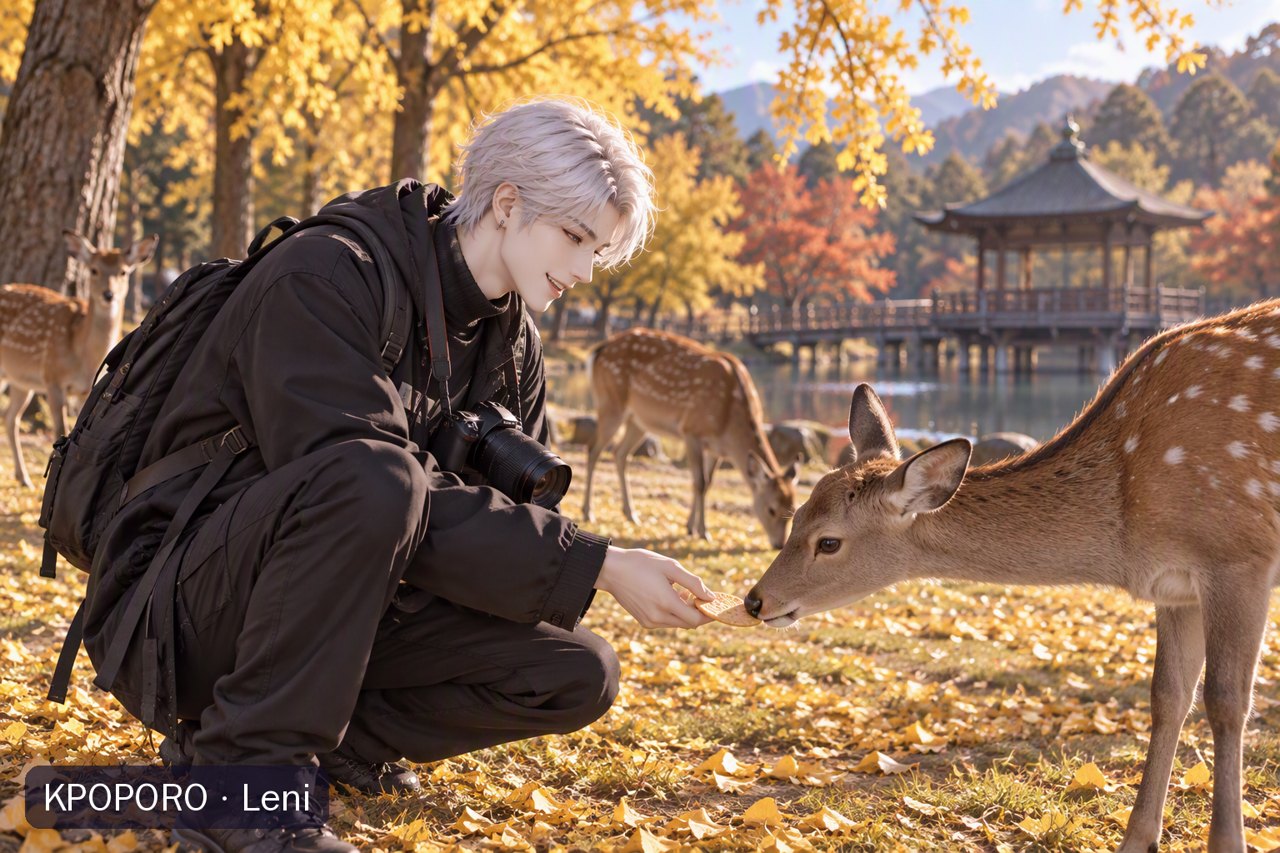 Leni at Nara Park