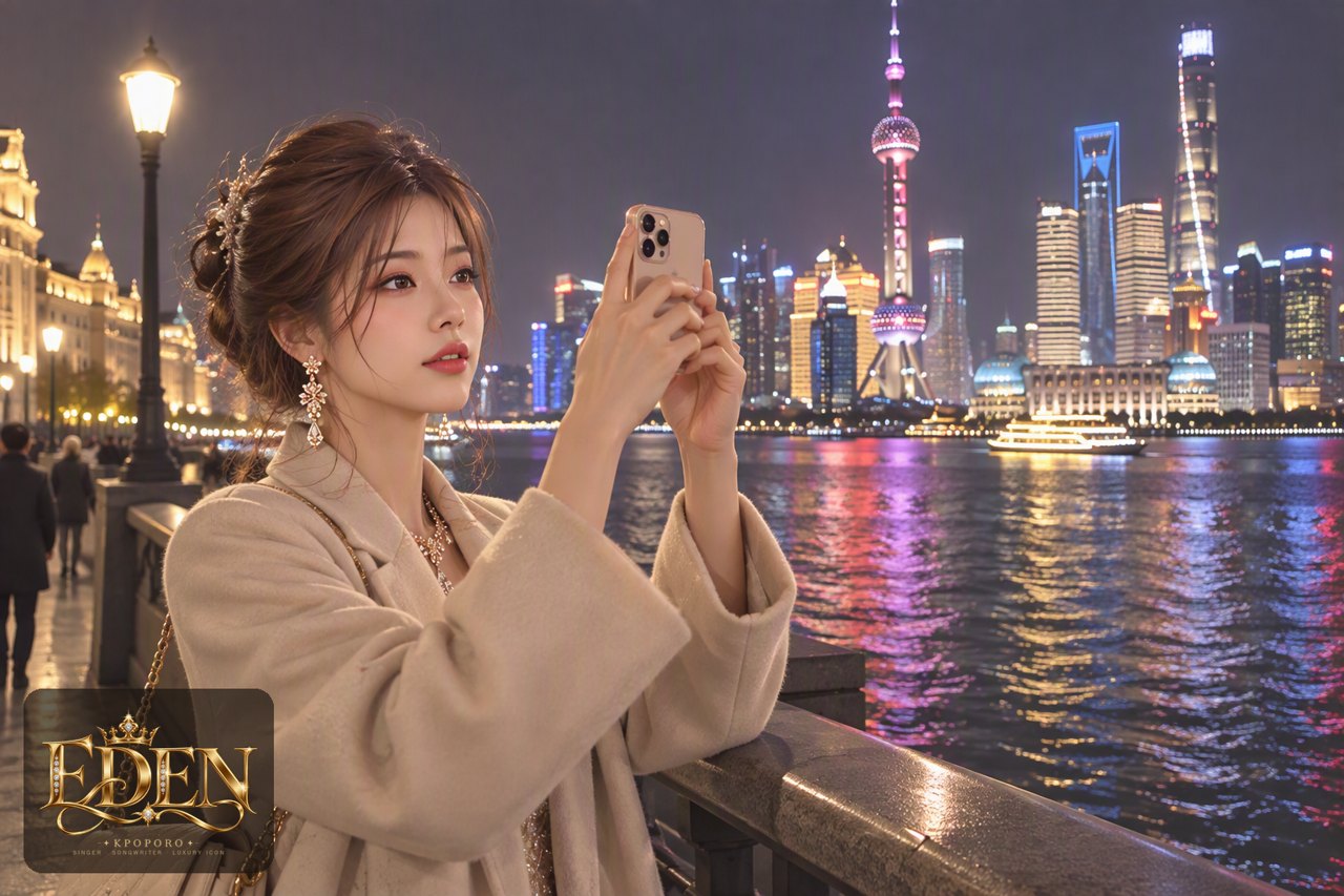 Eden on the Bund at night