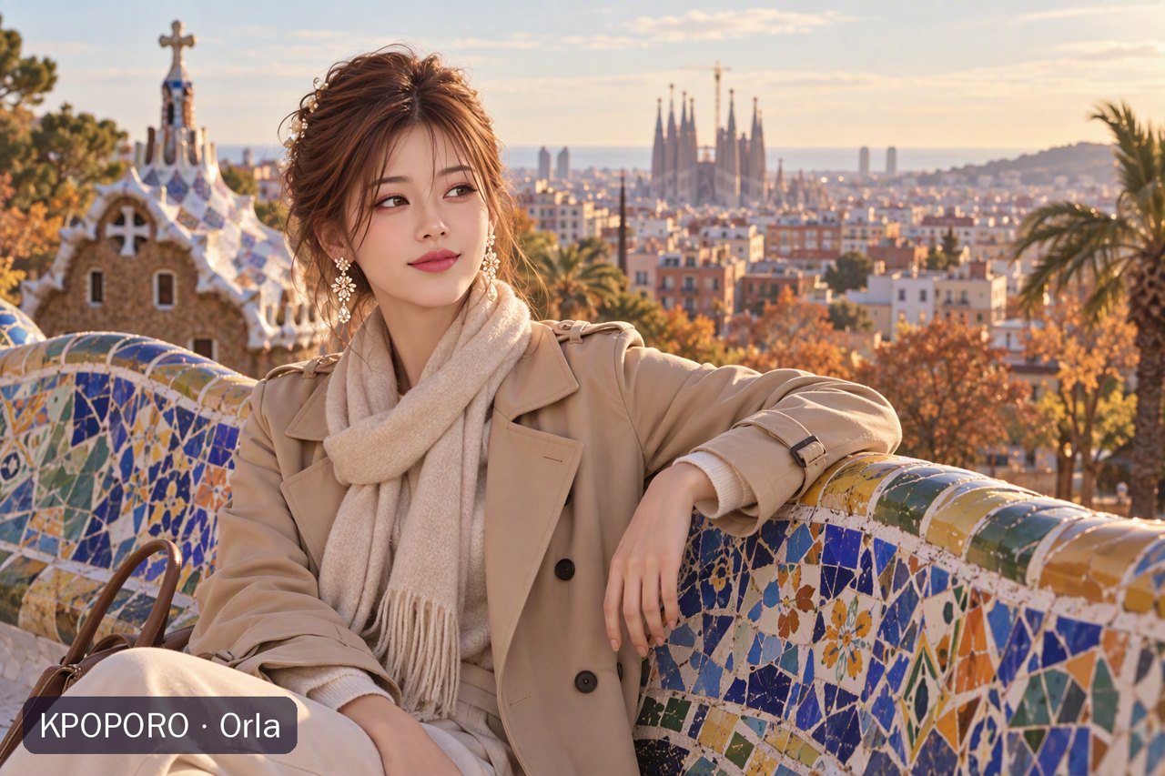 Orla at Park Güell, Barcelona